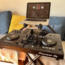 DJ 컨트롤러 테이블 믹서 브라켓 홑겹 표준모델 단관, 1개, 싱글 튜브 스탠드, 싱글 튜브