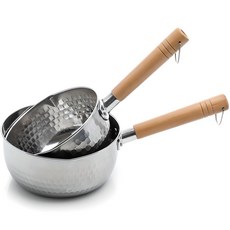 Sisem 電磁爐適用不鏽鋼鍋具組, 銀色, 單柄鍋 16cm+單柄鍋 18cm, 1組