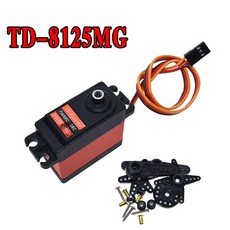 TD-8120MG 금속 기어 서보 20 25 30KG 토크 180 각도 RC 원격 제어 자동차 모델 전자 부품 액세서리 소스, TD-8125MG