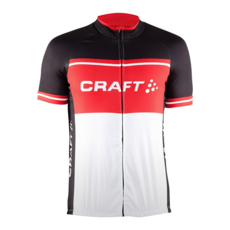 CRAFT 瑞典 Classic Logo 男自行車衣 紅色 經典款 透氣排汗 自行車服