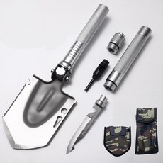 포원밀리언 조립식 2단 캠핑 야전삽, 1개