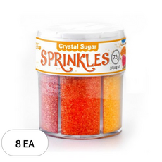 브레드가든 크리스탈 슈가 스프링클 6종 세트, 72g, 8개