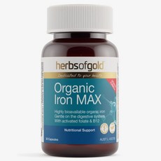 허브 오브 골드 철분 맥스 캡슐 Herbs of Gold Iron MAX, 1개, 30정