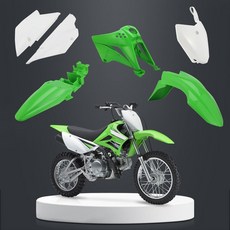 창청 더트 바이크 번호판 KLX110KLX110L 2011-2025 블랙용 플라스틱 전면 프레임, Green, Kits