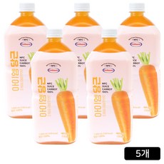 100% NFC 착즙 보넬드 아이엠 당근 주스 즙, 1L, 5개
