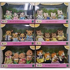 TOMICA 森林家族 多款動物家庭組合, 1個, 森林家族 黑貓家庭組