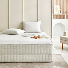 [쿠팡방문설치] (황실침대) 허리통증에 좋은 탄탄한 숙면 유로탑 매트리스 화이트 방문설치배송, 중간 단단함, 28cm