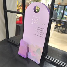 꽃 캐리어 한송이 꽃다발 DIY 꽃 선물 포장 케이스, 10개, 바이올렛