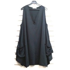 MAFUKU 大尺碼彈性連衣裙式長版背心 F1