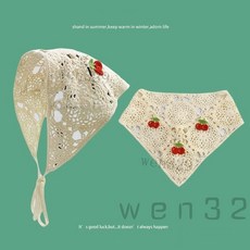WEIAI IN SUMMER 手工鉤花三角巾 鏤空編織頭巾