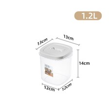 DFMEI 密封米桶廚房家用防潮防蟲計量米缸麪粉雜糧塑料收納盒儲糧箱, 1個, 如圖