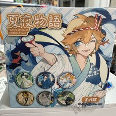 凹凸世界 夏夜物語系列 馬口鐵徽章, 1個, 凹凸世界夏夜物語徽章 1盒6包
