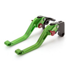 레버 핸들 오토바이 스즈키 2010 브레이크 CNC 조정 액세서리 그립 가능한 3D 2006 600 GSXR GSXR600 K7, Short Green