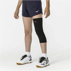 미즈노 롱 서포터 무릎 보호대 양측 V2MYA402, 블랙핑크, 1세트