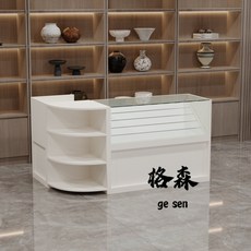 格森香煙收銀臺清倉小賣部櫃臺超市多功能小型轉角展示櫃商場組閤煙臺, 金絲楠,長100*寬50*高90煙櫃