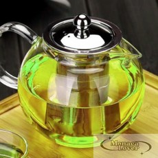 모나카러버 원형 내열유리 차주전자 950ml 내열유리주전자