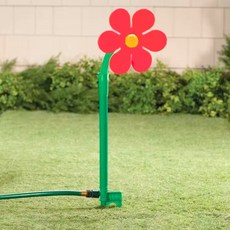 로앤제이 크레이지 데이지 스프링클러 회전 물놀이, 레드, 1개
