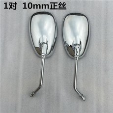 鑽豹後視鏡(10mm正絲)1對 適用於輕騎鈴木鑽豹摩托車125 宗申150三輪車, 1個