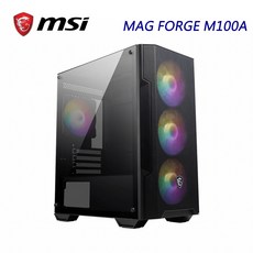 MSI MAG FORGE M100A M-ATX 壓克力透側機殼, 1個
