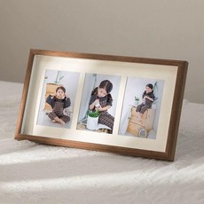 성장액자 돌잔치 출산선물 돌선물 성장동영상, 어린이용 액자, 1매, 3장 커피