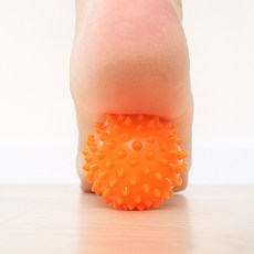 로비첸 강력지압 발바닥 마사지볼 족저근막염 지압기 휴대용발맛사지기 공 돌기형 안마, 랜덤 발송, 1개