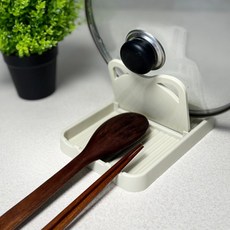 더픽미 실용적인 냄비뚜껑 조리도구 접이식 받침대, 버터크림베이지, 1개