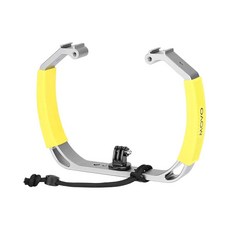 MOVO GB-U70 HERO용 수중 다이빙 리그 손목 HERO3 HERO4 HERO6 콜드 OSMO 스트랩 HERO5 캠과 HERO8 HERO7 액션 - 마운트, Large, 옐로우