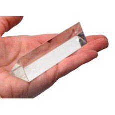 이이스코 정삼각 프리즘 길이 100mm 면 크기 25mm 유리, 이이스코 정삼각 프리즘, 길이 100mm, 면 크기 2