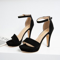 (이벤트250) 키시아 11cm 가보시 스트랩 샌들 하이힐 3color