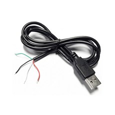 USB A to 4wire 1m USB연장 확장 추가 개조 DIY 데이터 전송 충전 컴퓨터, AN01C. USB A to 4wire 1m, 1개