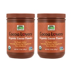 나우푸드 코코아 러버스 파우더, 340g, 2개