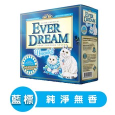 EVER DREAM 韓國藍貓 純淨無香貓砂 9kg盒裝 低粉塵 快速凝結 貓用礦砂, 2個, 藍標, 9kg, 純淨無香