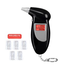 휴대용 알코올 테스터 디지털 디스플레이 차량용 가정용 측정기, 알코올 테스터(배터리 없음), 1개