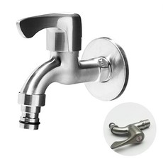 진테크 온수 수도꼭지 세탁수전 커플링 세탁기꼭지 스테인리스 SUS304, 1개