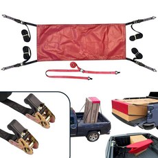 범용 타이 다운 스트랩 테일게이트 익스텐더 및 테일게이트 네트 | 카약 목재 등을 묶으세요! (버클 스타일: 래칫 버클 - 프리미엄), Buckle Type: Ratchet