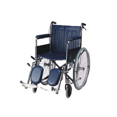 海夫健康生活館 安愛機械式輪椅 康復輔助 第四代電鍍, 1個, 藍格