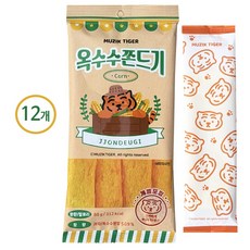 디에이치푸드 쫄쫀이 옥수수 쫀드기, 88g, 12개