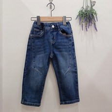 치크 기모 데님 배기 바지