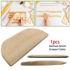 너도밤 나무 버터 패들 메이드 파스타 보드 Gnocchi atelli Garganelli, 1pcs Scraper Cutter