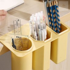 대각심 다용도꽂이 연필꽂이 욕실다용도꽂이, 옐로우