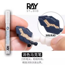(Pandainn) Ray 模型專用 鋼彈模型 軍事塗裝上色工具, RAY-消色麥克筆, 1個