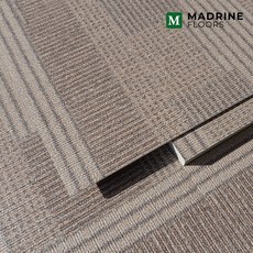 마드린 LVT 비접착식 데코타일 600각 3T 1평 우드 린넨 카펫 패턴 바닥재 7컬러, 9개, 카펫패턴 브라운(FSM6202)