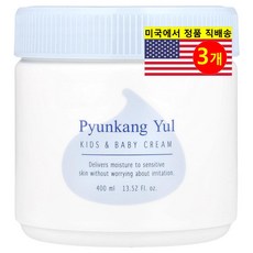 Pyunkang Yul 어린이용 피부 관리 수분 공급 진정 영양 크림 스위트 오렌지향 400ml 1개, 3개