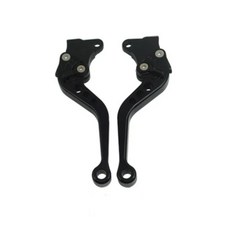 오토바이 브레이크 핸들 오토바이 수정 CNC 클러치 드럼 브레이크 레버 핸들 CG125 용 조절 식 핸들 바 세, 03 Black, 1개