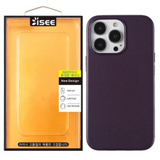 ISEE 支援Megasafe素色皮革手機保護殼
