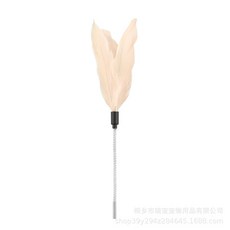 貓咪轉盤玩具 寵物轉盤玩具 四層軌道遊樂盤帶逗貓棒太空塔轉盤 互動解悶玩具, 粉色羽毛, 1個