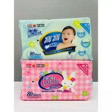 康乃馨 寶寶潔膚濕巾 加厚手感 80抽, 1個