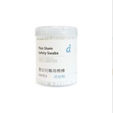 媽咪小站 嬰幼兒專用, 1個, 細軸棉棒 200 PCS, 200