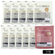 [홈쇼핑] 최명희 정성곳간 전통 청국장 세트 11팩 (전통 청국장 10팩 + 팥청국장 1팩)