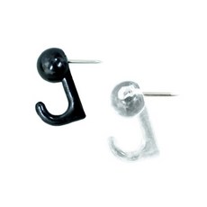 올마 벽지핀 50개 마스크걸이, 블랙